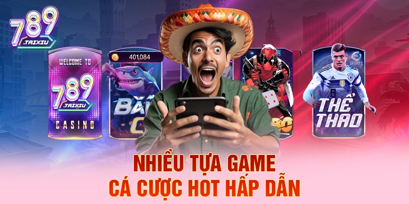 Nhiều tựa game cá cược hấp dẫn tại oxbet